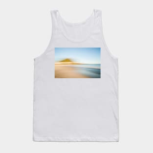 Mount Maunganui ocean beach with base of mount on left in motion blur abstract Tank Top